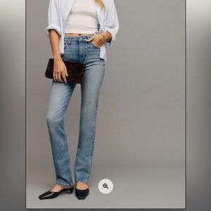 REFORMATION JAX STRETCH HIGH RISE STRAIGHT JEANS 
NWT
SIZE 25